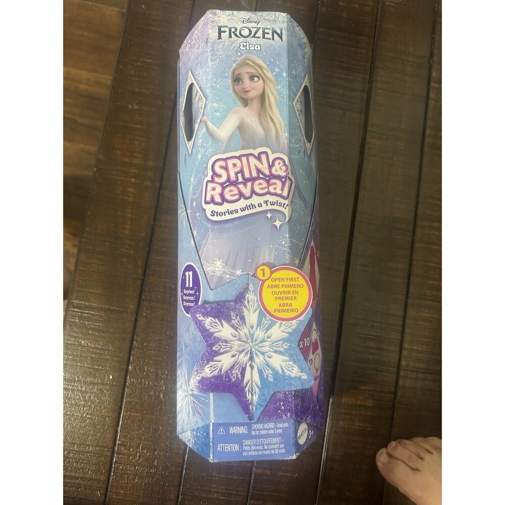 Disney Frozen Spin & Reveal Elsa Doll Playset | 11 Surprises | HTG25 | New